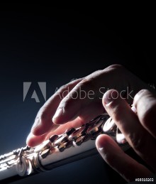 Image de Playing the flute Closeup